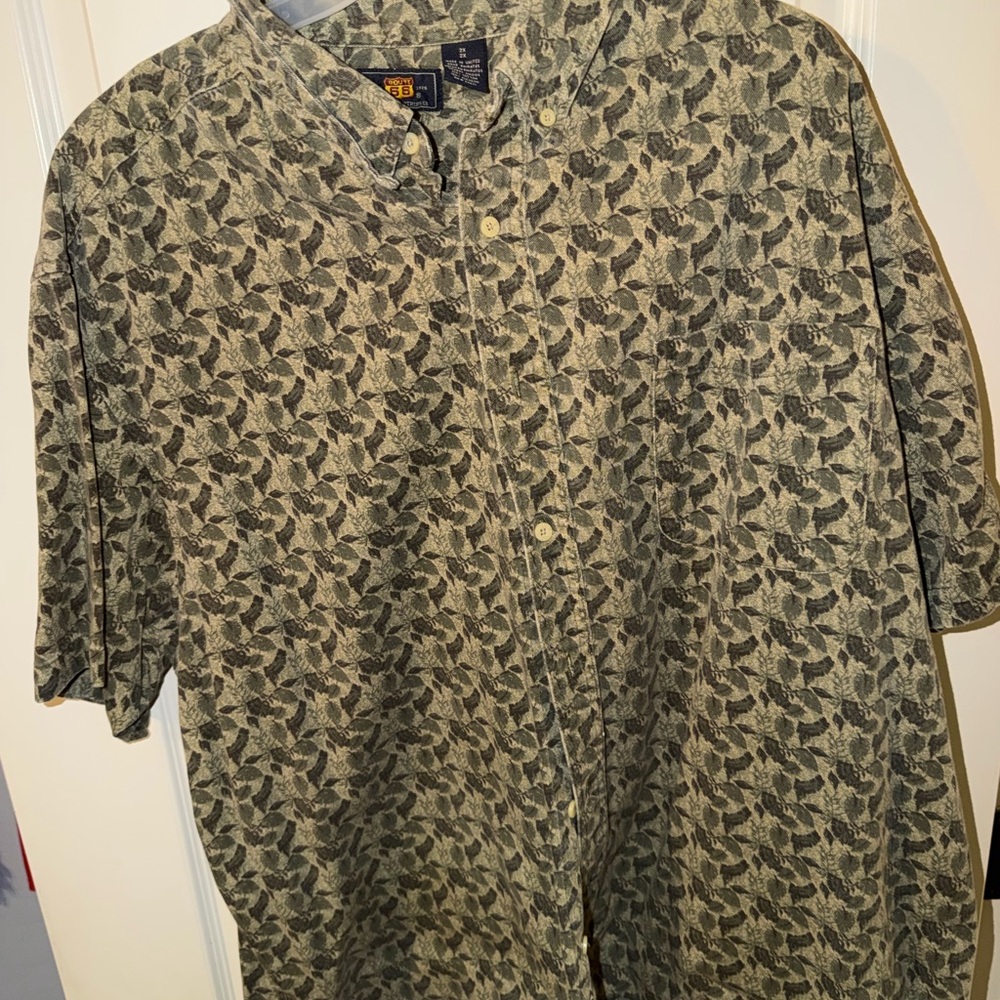Route 66 Camouflage Button-Up Shirt